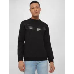 Allen Solly Black Cotton Regular Fit Printed Sweatshirt-picture-22