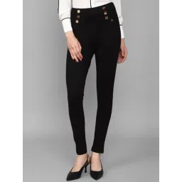 Allen Solly Black High Rise Trousers-picture-45