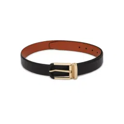 Allen Solly Black Leather Textured Casual Belt for Men-picture-17