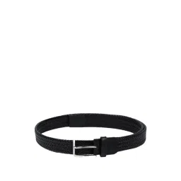 Allen Solly Black Leather Waist Belt For Men-picture-40