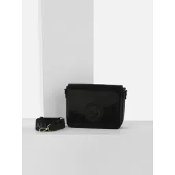 Allen Solly Black Logo Print Sling Handbag-picture-23