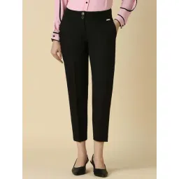 Allen Solly Black Mid Rise Pants-picture-43