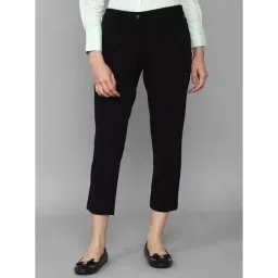 Allen Solly Black Mid Rise Trousers-picture-30