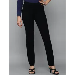Allen Solly Black Mid Rise Trousers-picture-17