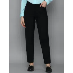 Allen Solly Black Mid Rise Trousers-picture-34
