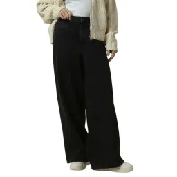 Allen Solly Black Plain Jeans-picture-35