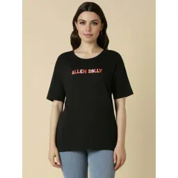 Allen Solly Black Printed T-Shirt-picture-21