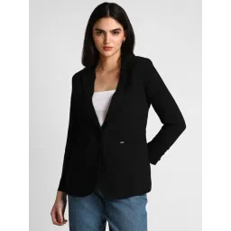Allen Solly Black Regular Fit Blazer-picture-13