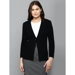 Allen Solly Black Regular Fit Blazer-picture-25