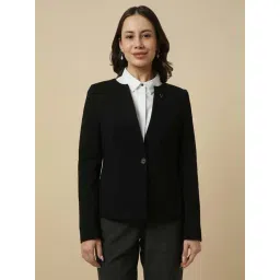 Allen Solly Black Regular Fit Blazer-picture-11