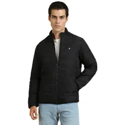 Allen Solly Black Regular Fit Quilted Jacket-picture-41