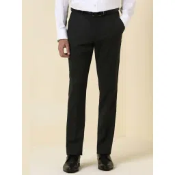 Allen Solly Black Slim Fit Formal Trousers-picture-36
