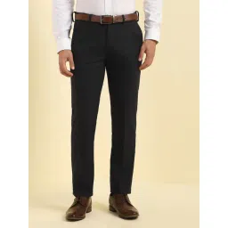 Allen Solly Black Slim Fit Solid Trousers-picture-29