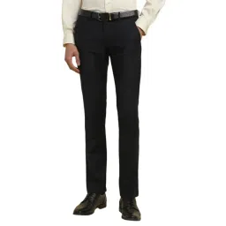 Allen Solly Black Slim Fit Trousers-picture-24