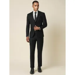 Allen Solly Black Slim Fit Two Piece Suit-picture-14