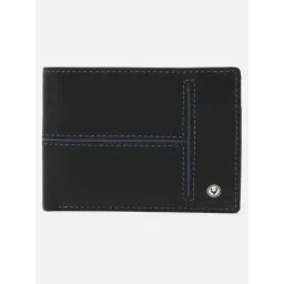 Allen Solly Black Textured Leather Bi-Fold Wallet-picture-25