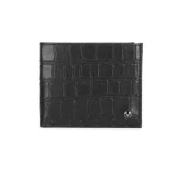 Allen Solly Black Textured Leather Bi-Fold Wallet for Men-picture-23