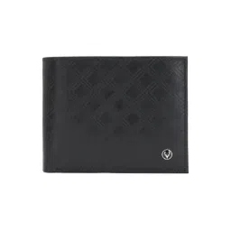Allen Solly Black Textured Leather Bi-Fold Wallet for Men-picture-21