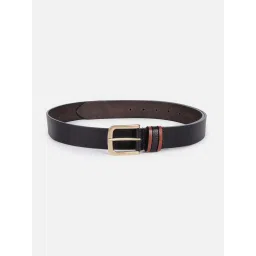 Allen Solly Black Textured Leather Casual Belt image 2
