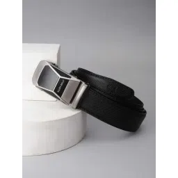 Allen Solly Black Textured Leather Formal Belt-picture-20