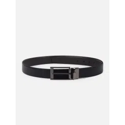 Allen Solly Black Textured Leather Reversible Formal Belt-picture-24