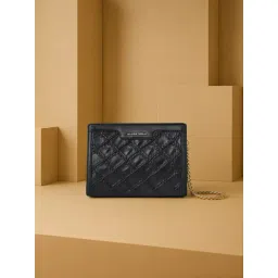 Allen Solly Black Textured Shoulder Bag-picture-20