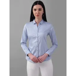 Allen Solly Blue Cotton Formal Shirt-picture-43