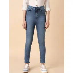 Allen Solly Blue Cotton Mid Rise Jeans-picture-18