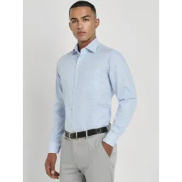 Allen Solly Blue Cotton Regular Fit Checks Shirt-picture-46