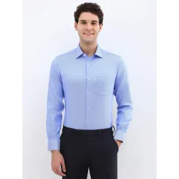 Allen Solly Blue Cotton Regular Fit Checks Shirt-picture-23