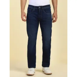 Allen Solly Blue Cotton Regular Fit Jeans-picture-25