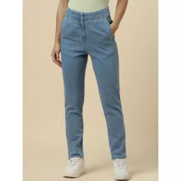 Allen Solly Blue Cotton Regular Fit Jeans-picture-19