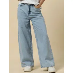 Allen Solly Blue Cotton Regular Fit Jeans-picture-18