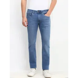 Allen Solly Blue Cotton Regular Fit Jeans-picture-31