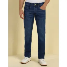 Allen Solly Blue Cotton Regular Fit Jeans-picture-28