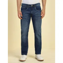 Allen Solly Blue Cotton Regular Fit Jeans-picture-27
