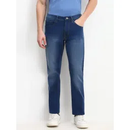 Allen Solly Blue Cotton Regular Fit Jeans image 1