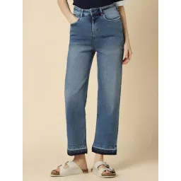 Allen Solly Blue Cotton Regular Fit Mid Rise Jeans-picture-40