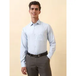 Allen Solly Blue Cotton Regular Fit Shirt-picture-29