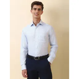 Allen Solly Blue Cotton Regular Fit Striped Shirt-picture-22