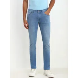 Allen Solly Blue Cotton Skinny Fit Jeans-picture-40