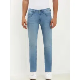 Allen Solly Blue Cotton Slim Fit Jeans-picture-43