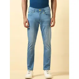Allen Solly Blue Cotton Slim Fit Jeans-picture-45
