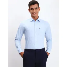 Allen Solly Blue Cotton Slim Fit Shirt-picture-43