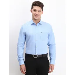 Allen Solly Blue Cotton Slim Fit Shirt-picture-27