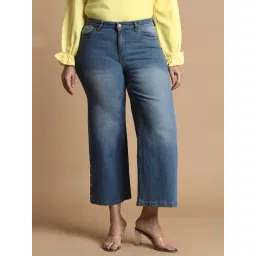 Allen Solly Blue Mid Rise Flared Jeans-picture-23