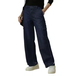 Allen Solly Blue Plain Jeans-picture-10