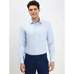 Allen Solly Blue Regular Fit Checks Shirt-picture-18