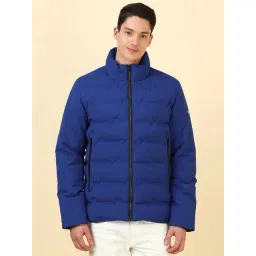 Allen Solly Blue Regular Fit Quilted Jacket-picture-24