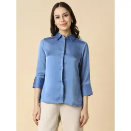 Allen Solly Blue Regular Fit Shirt-picture-33